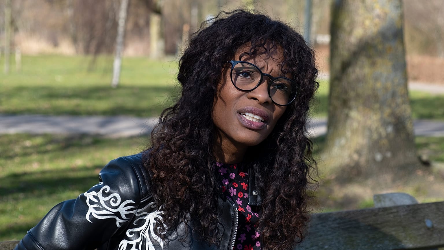 Sylvana Simons, who is campaigning for the Dutch general election on a platform of what she calls radical equality, poses for a portrait in Amsterdam, Netherlands.