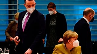 Kabinettssitzung in Berln mit Jens Spahn und Angela Merkel an diesem Mittwpch