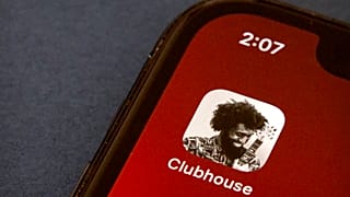  Feb. 9, 2021 file photo, the icon for the social media app Clubhouse is seen on a smartphone screen in Beijing.
