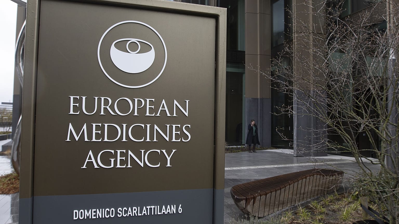 Les locaux de l'Agence européenne du médicament à Amsterdam, aux Pays-Bas, le 16 mars 2021