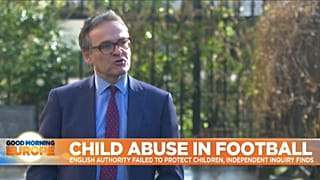 Clive Sheldon, barrister, speaking about the independent inquiry into child sex abuse in English football between 1970 and 2005