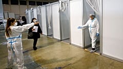 Κέντρο εμβολιασμού στο Βελιγράδι