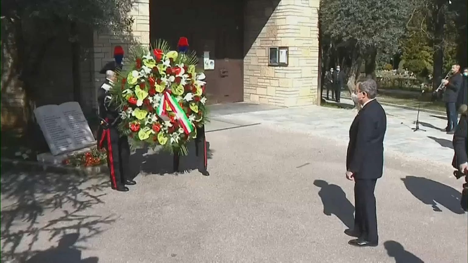 Prime Minister Mario Draghi marks the first-ever national day in memory of the victims of Covid-19