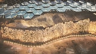 Nüva city located at Tempe Mensa, Mars