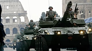 Italian tanks parade during the Day of the Republic celebrations in central Rome in 2004