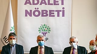 Kerem Altıparmak (sol) Ömer Faruk Gergerlioğlu (orta) Ahmet Türk, (Sağ)