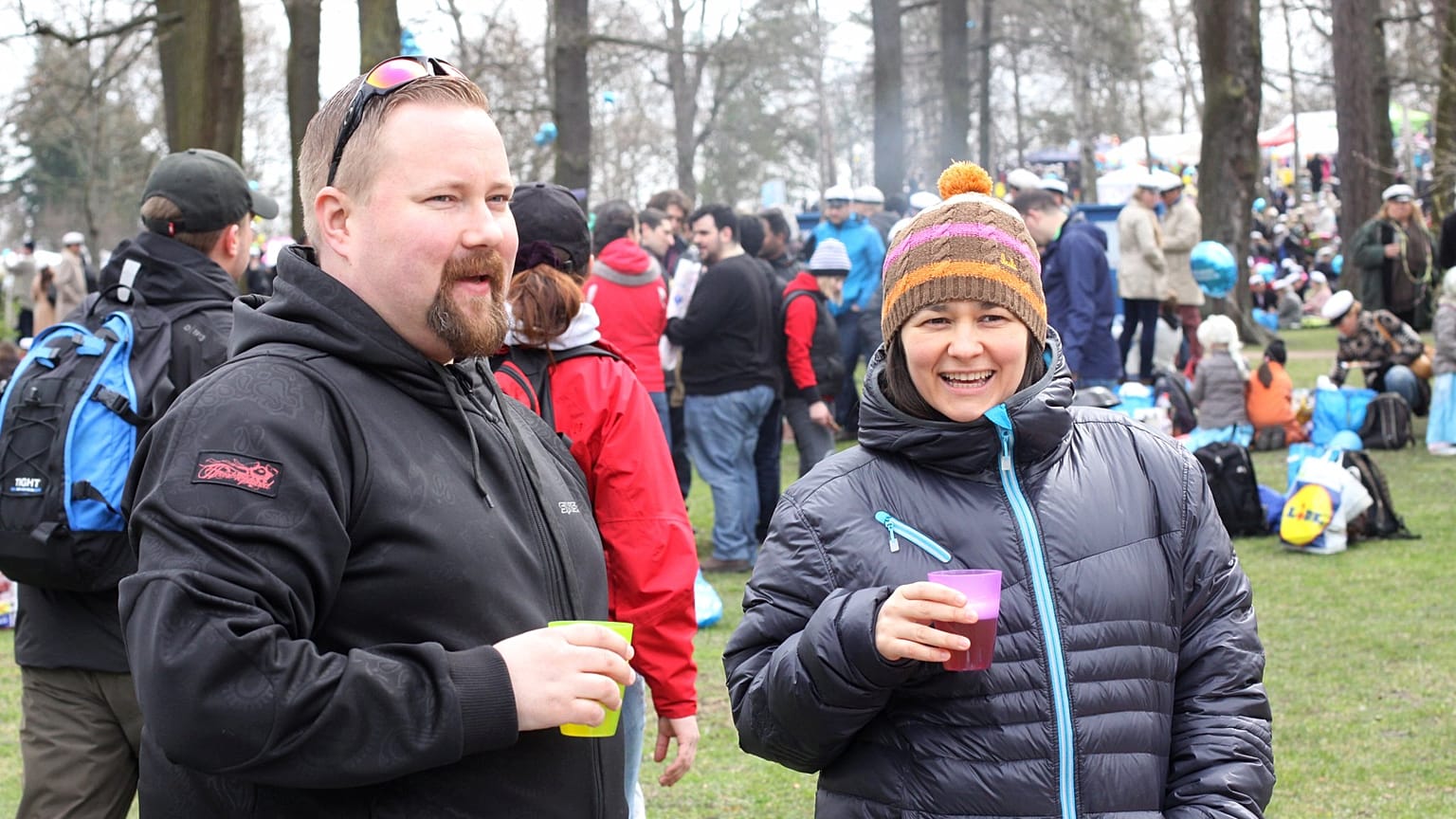 Finlandiya'nın başkenti Helsinki'de düzenlenen küçük bir festivalden kare.