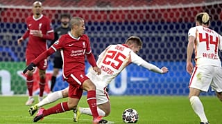 A Liverpool (pirosban) mindkét BL-nyolcaddöntőjét a Puskás Arénában vívta meg a Lepzig ellen.