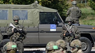 NATO troops during a military exercise in Sarajevo in 2019