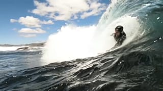 Bodysurfing in Südafrika