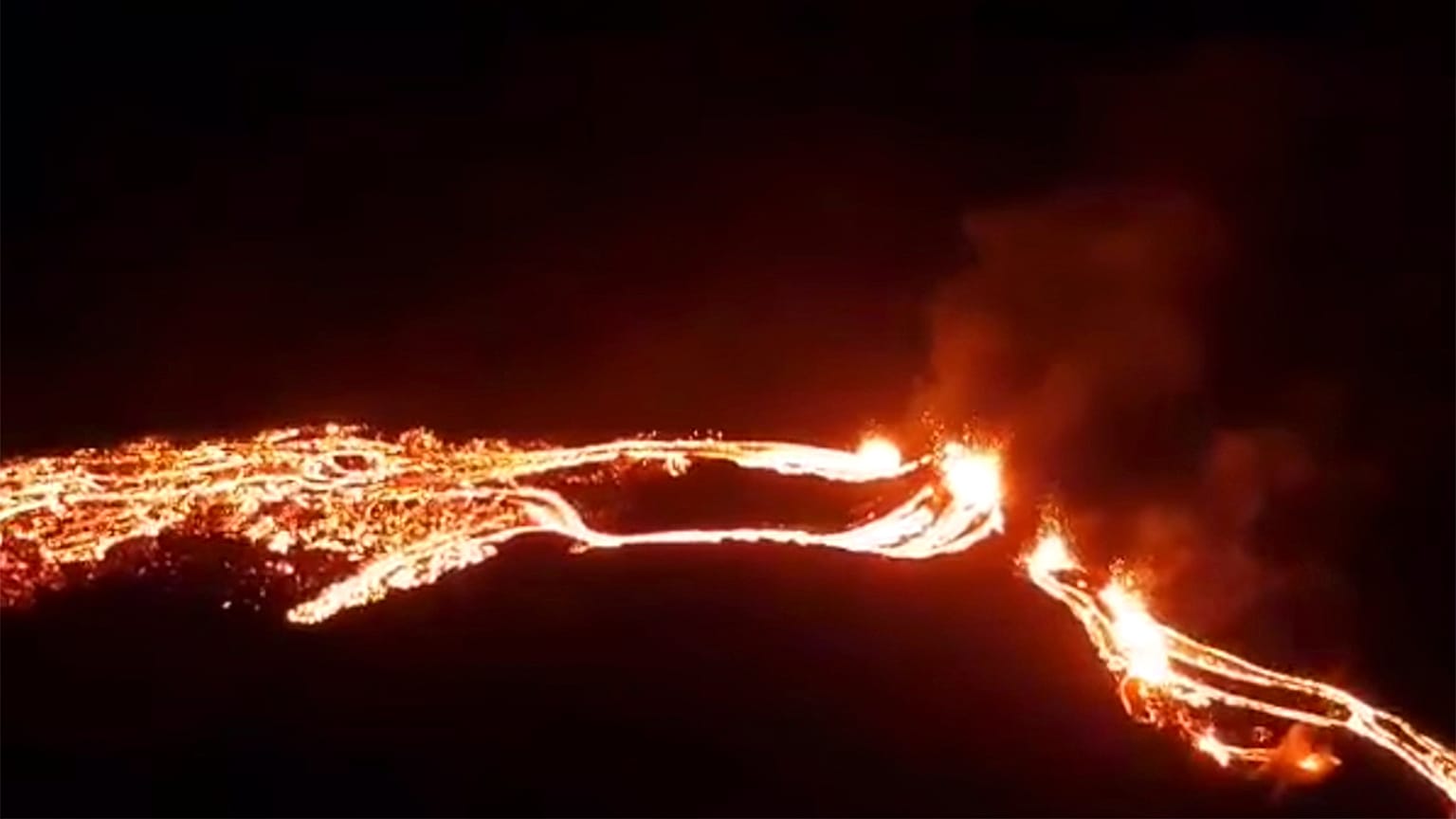 Az izlandi meteorológiai szolgálat felvétele