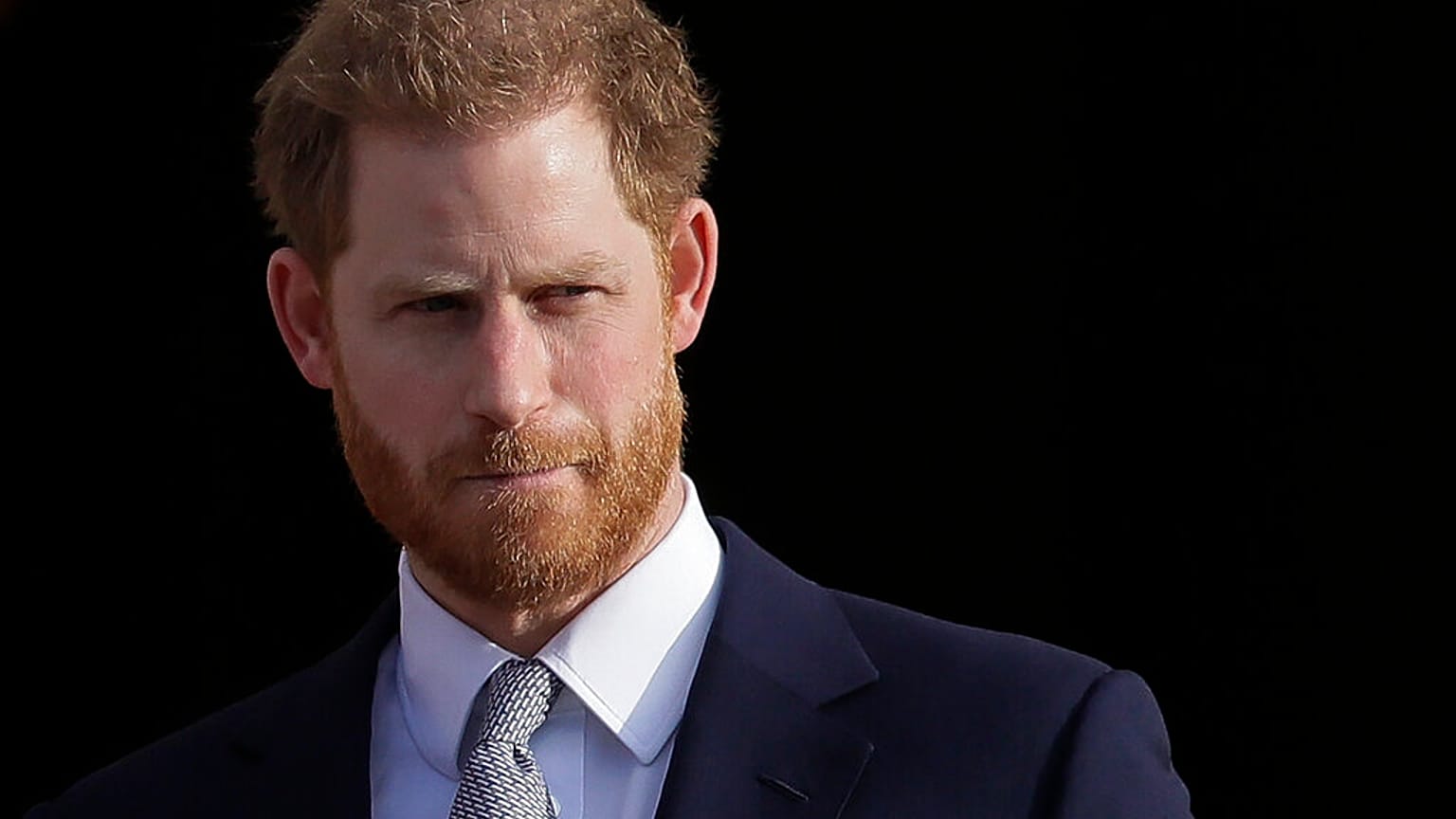 In this Thursday, Jan. 16, 2020,file photo, Britain's Prince Harry arrives in the gardens of Buckingham Palace in London. 