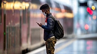 Am Hauptbahnhof in Frankfurt an diesem Sonntag