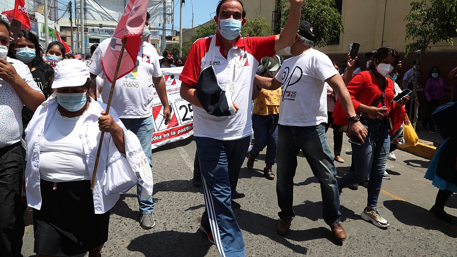 Yonhy Lescano candidato de la centroderechista Acción Popular