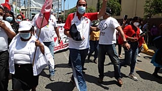Yonhy Lescano candidato de la centroderechista Acción Popular