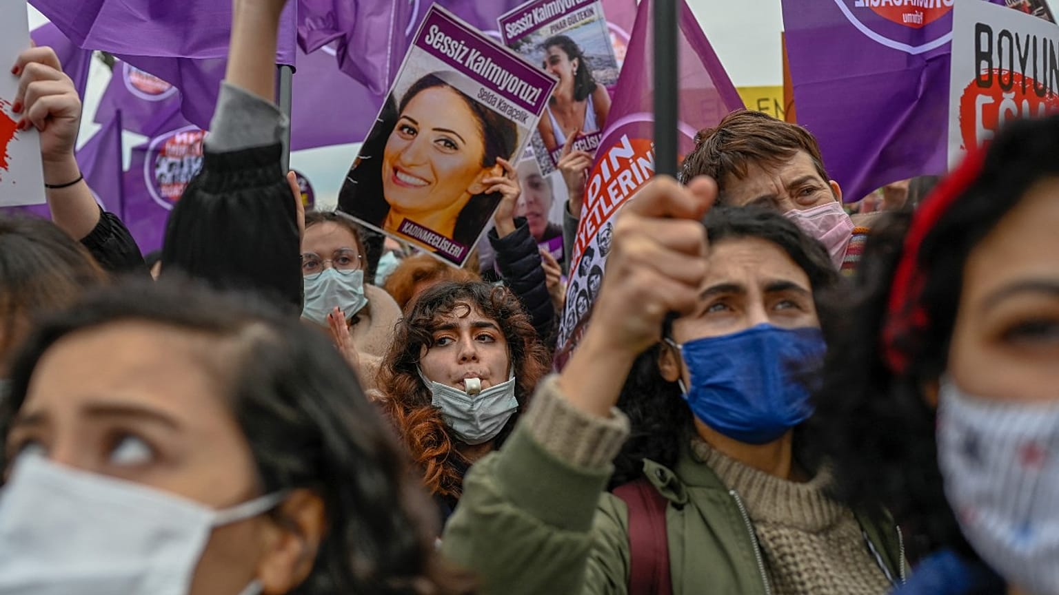 İstanbul'da protesto (arşiv)
