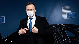 Szijjártó Péter a Külügyek Tanácsának brüsszeli ülésére érkezik (januári felvétel)