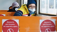 Im Bus in Moskau