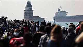 İstanbul Üsküdar'dan genel bir görünüm.