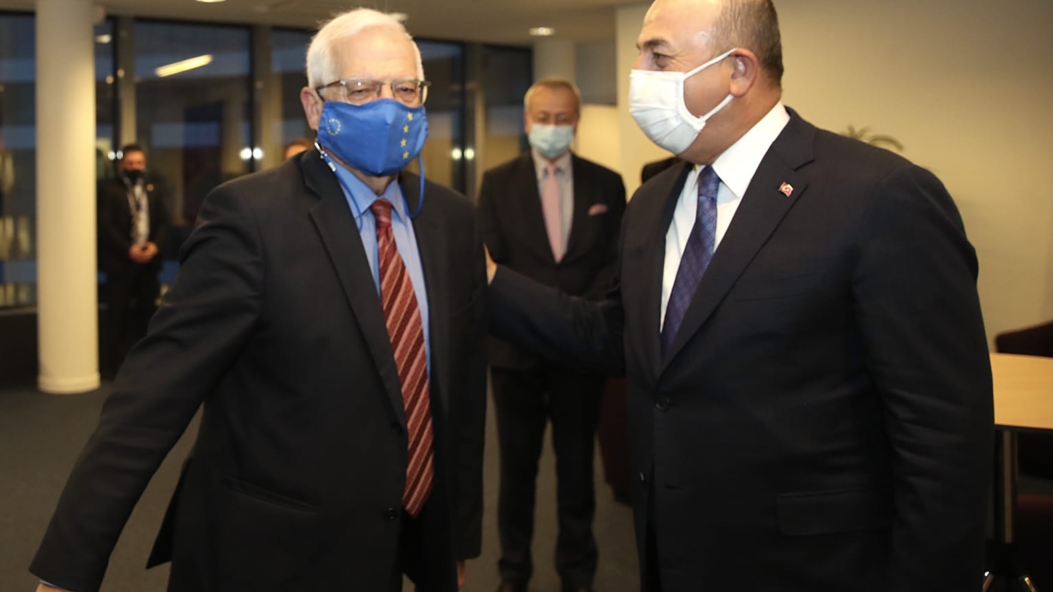AB Dış İlişkiler ve Güvenlik Politikası Yüksek Temsilcisi Josep Borrell ve Dışişleri Bakanı Mevlüt Çavuşoğlu