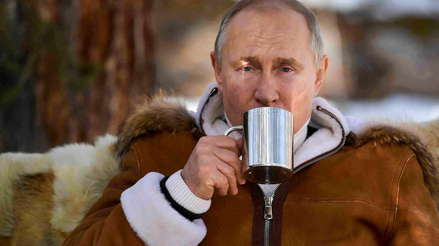 Владимир Путин в тайге