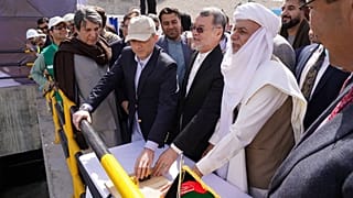 محمد اشرف‌غنی، رئیس جمهوری افغانستان در آیین افتتاح سد کمال خان