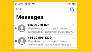Gyanús sms-ek