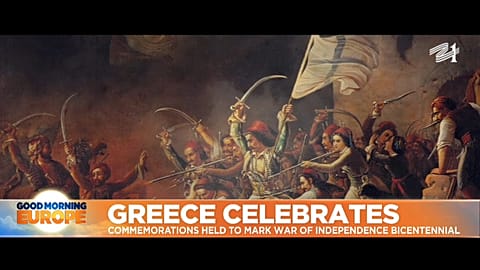 Paiting depicting Greece's war for independence