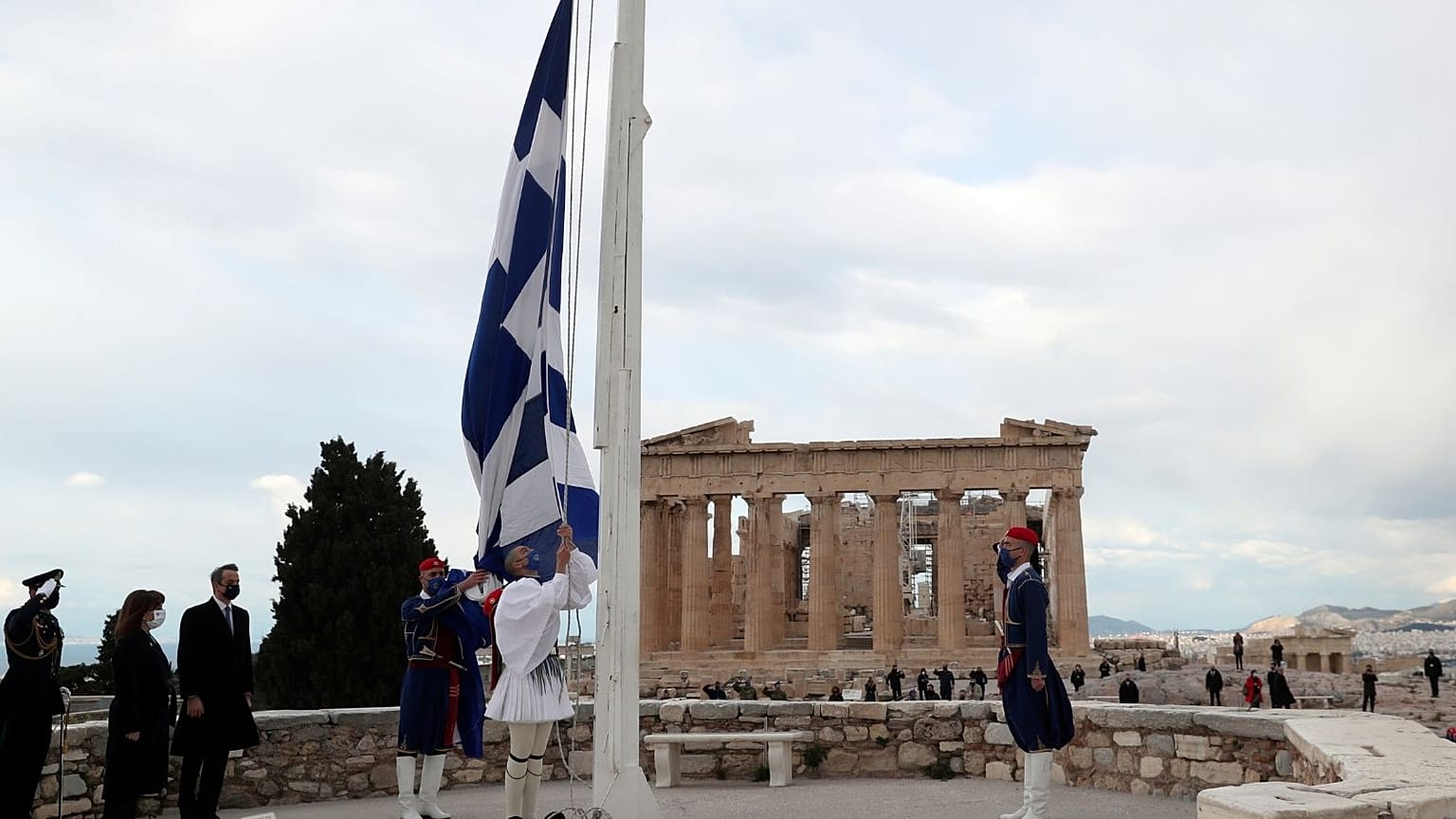 مراسم استقلال در آکروپولیس یونان