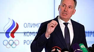 Глава Олимпийского комитета России Станислав Поздняков на пресс-конференции 25 марта