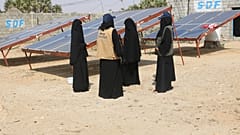  Friends of the Environment Station, a solar panel station working in Yemen's war torn region of Abs.