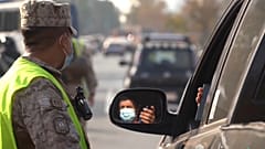 Controles policiales en Santiago de Chile