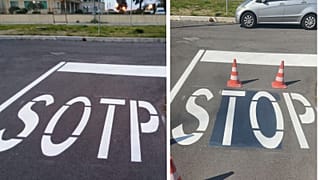 The company responsible has apologised for the error and corrected the marking.