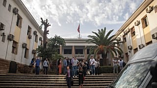 محامو الدفاع من أمام المحكمة الابتدائية بالدار البيضاء، المغرب