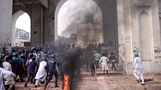 مظاهرات ضد زيارة مودي إلى بنغلادش