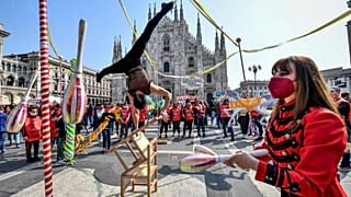Zirkusartisten protestieren: Überleben als Drahtseilakt