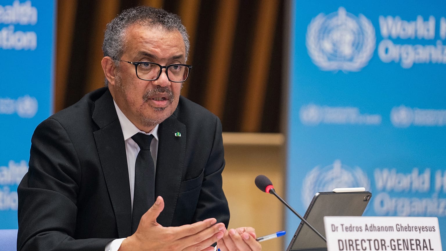المدير العام لمنظمة الصحة العالمية تيدروس أدهانوم غيبريسوس. 