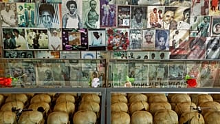 Gedenkstätte für die Opfer in Ruanda