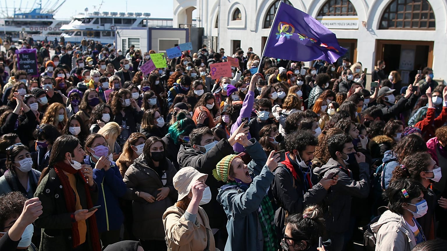 Protestas contra la retirada de Turquía del Convenio de Estambul