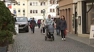 Shopping in Weimar am 29. März 2021 zu Beginn der Osterferien