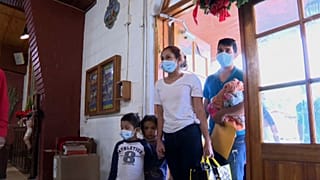 Familias de migrantes con menores de 7 años en la frontera con Estados Unidos