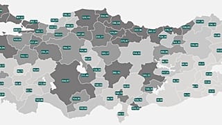 İllere göre vaka oranı