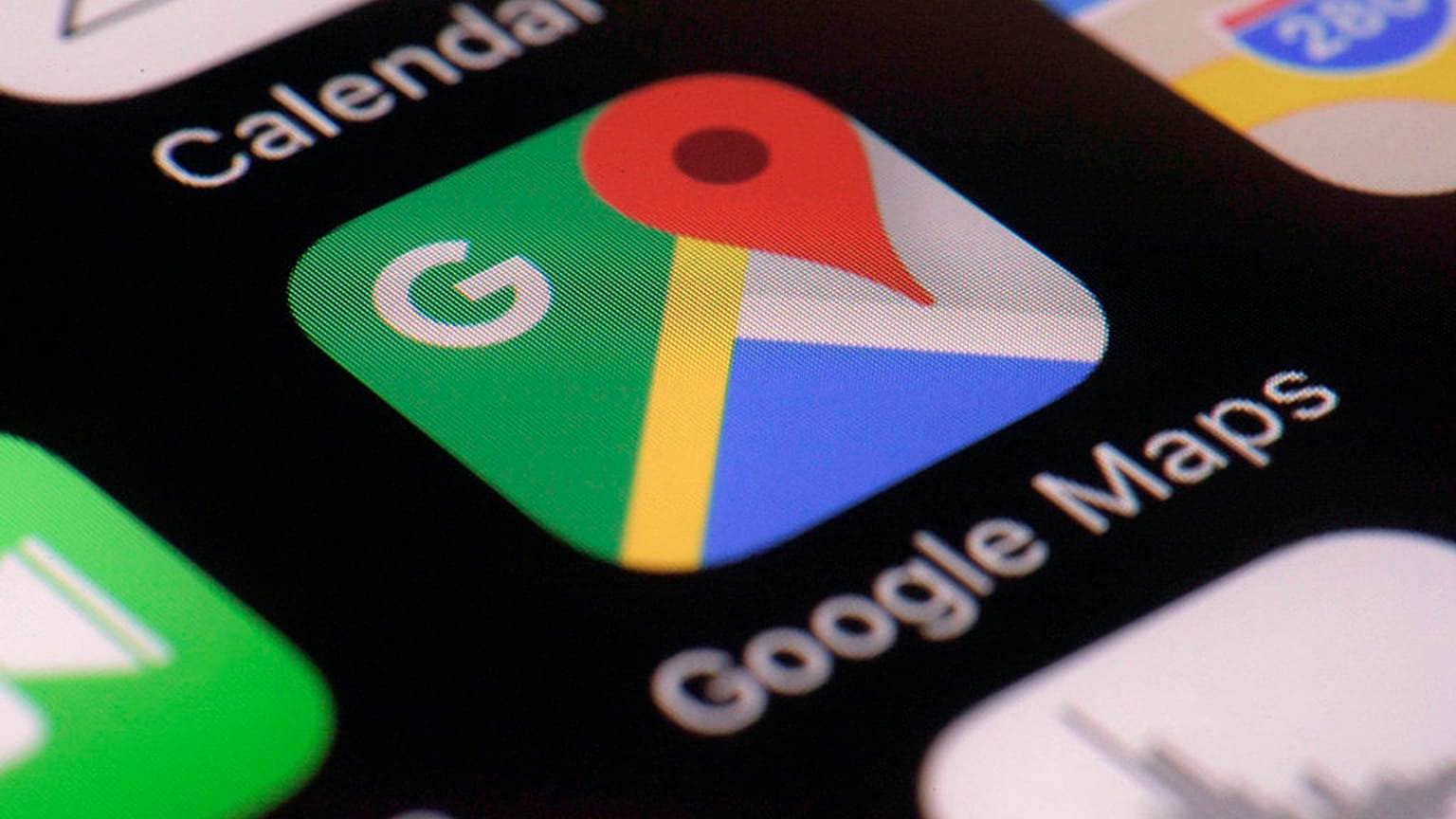 FILE photo, March 22, 2017 - Google Maps app on a smartphone, in New York