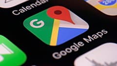 FILE photo, March 22, 2017 - Google Maps app on a smartphone, in New York