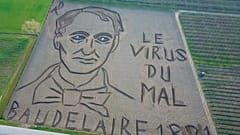 Un portrait de Baudelaire dans un champ en Italie