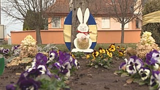 Húsvéti díszítés a Bács-Kiskun megyei Városföldön