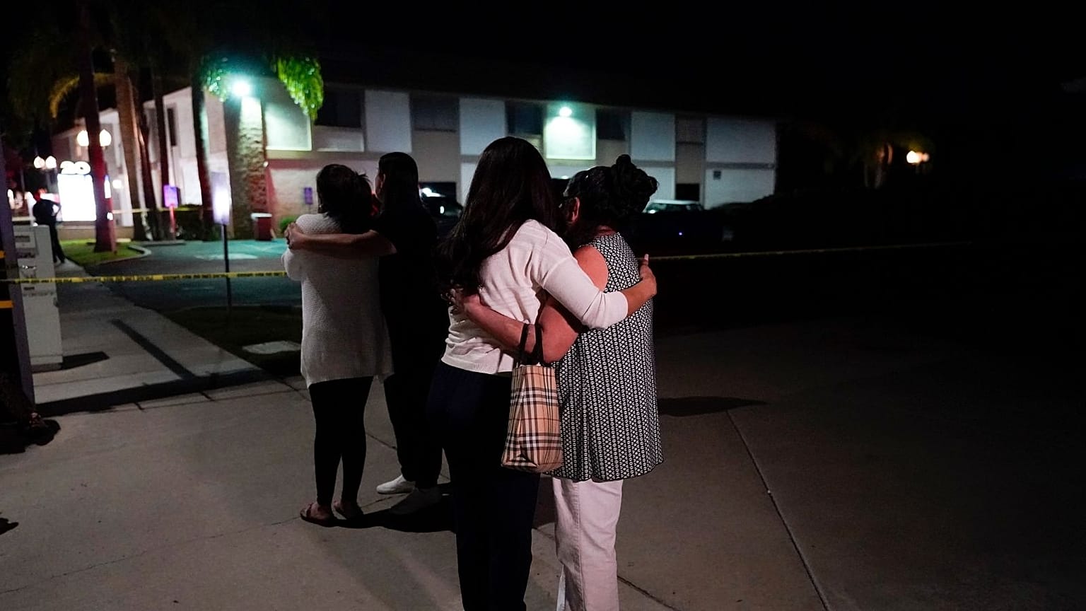 a business building where a shooting occurred in Orange, california