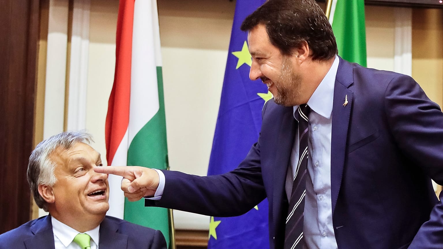 Orbán Viktor és Matteo Salvini 2018-ban