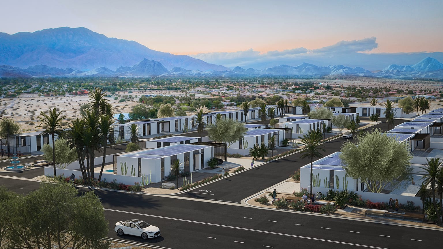 The homes are set to be fully solar powered and have minimal environmental impact. 