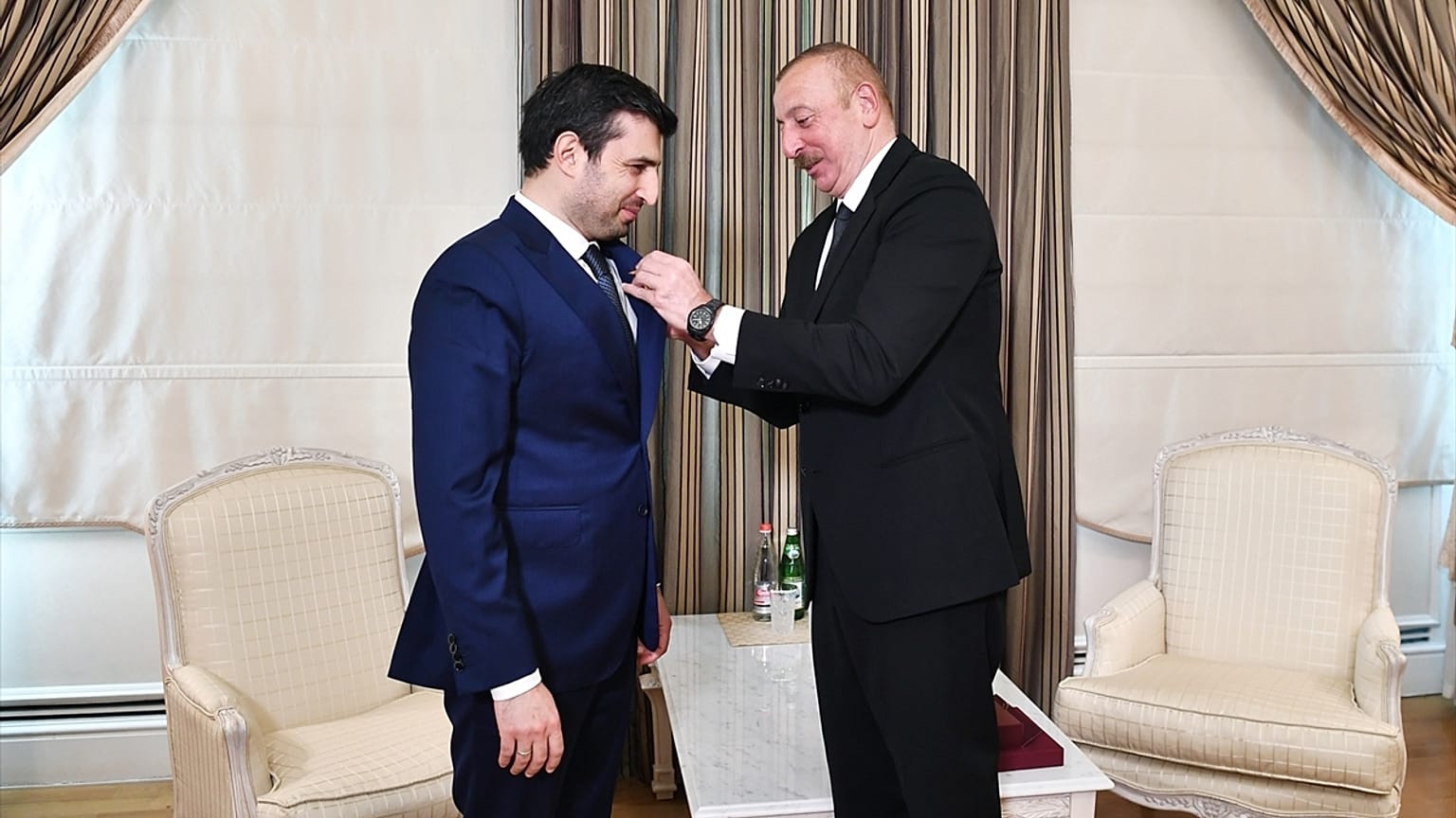Selçuk Bayraktar, Azerbaycan Cumhurbaşkanı Aliyev